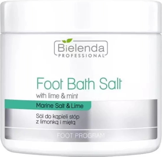 Kripë për banjë këmbësh Bielenda Professional Foot Program limon mente 600g