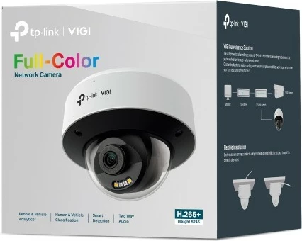 Kamerë sigurie TP-Link InSight S245, IP, për jashtë, me kabllo, 80m, 120dB, tavan