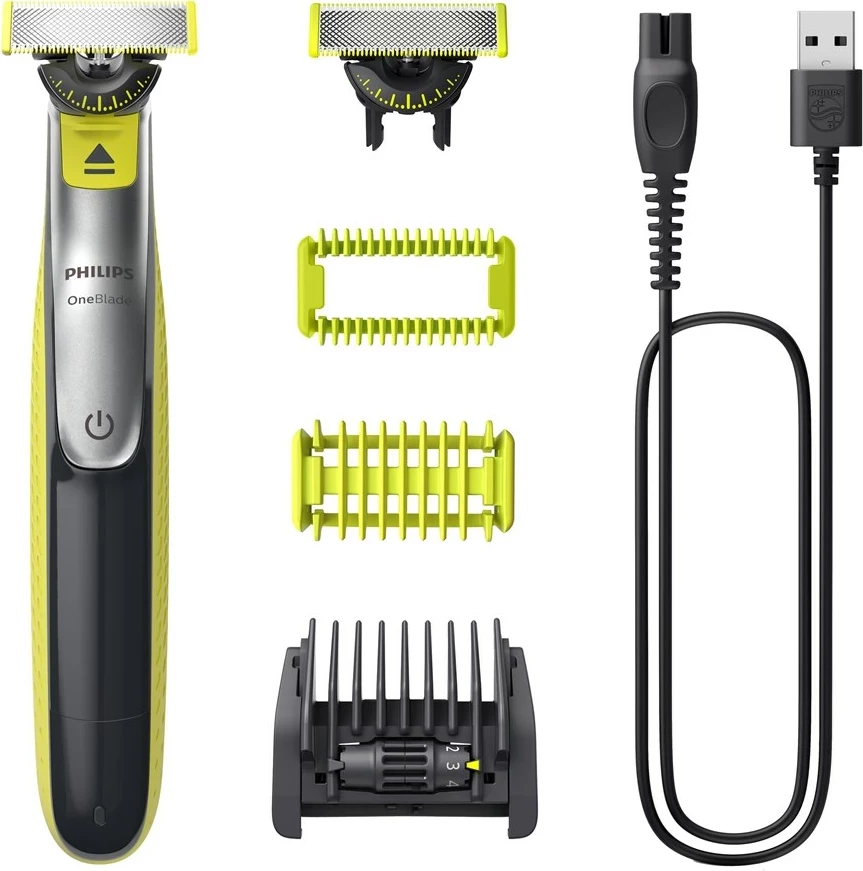 Makinë rroje Philips OneBlade 360, për fytyrë dhe trup, e gjelbërt
