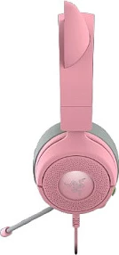 Kufje gaming me mikrofon Razer Kraken Kitty V3 X, 3.5mm, RGB, Quartz rozë