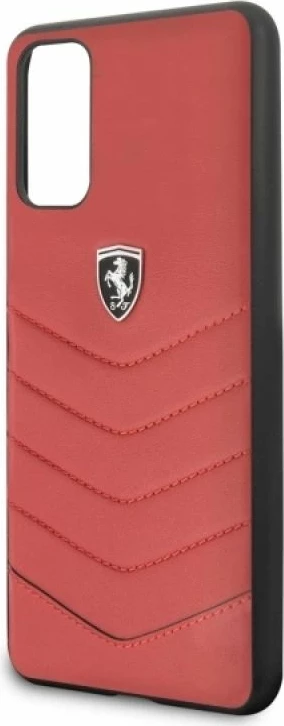 Kapak telefoni Ferrari Hardcase FEHQUHCS62RE Heritage për Samsung Galaxy S20 G980, i kuq