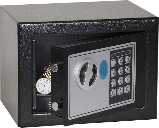 Kasafortë Phoenix SS0721E, 4 L, bravë elektronike, çelik, e zezë