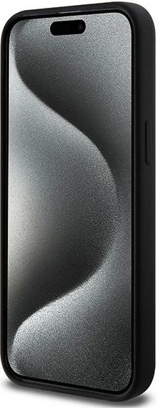 Mbështjellës Karl Lagerfeld Silicone Choupette Head MagSafe për iPhone 15 Pro Max, zi