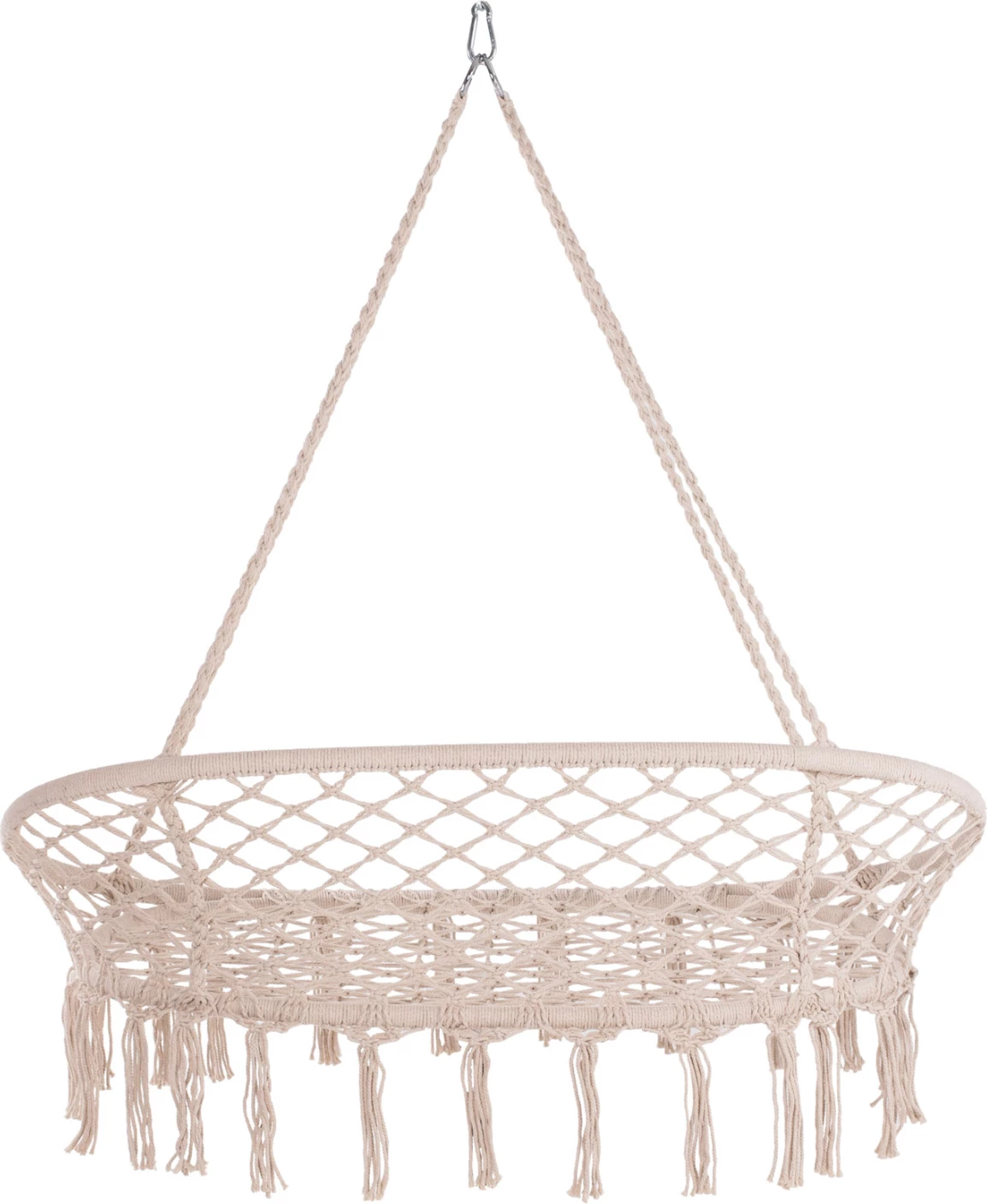 Folé varëse për dy persona, litar makrame, ngjyrë bezhë, FH5769, 130x67x120-140H cm