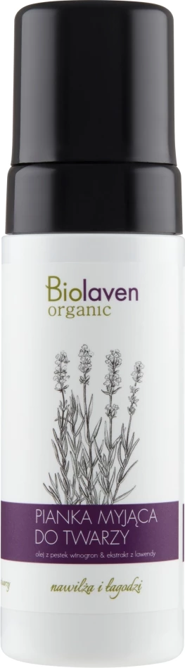 Shkumë pastruese fytyre për femra Biolaven me vaj fare rrushi dhe ekstrakt livandoje, 150ml