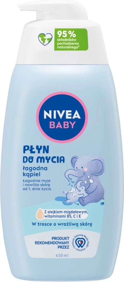 Xhel dushi për fëmijë Nivea Baby Gentle Bath Wash 450ml