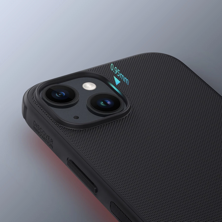 Mbështjellës Nillkin Super Frosted Shield Pro për iPhone 15 Pro, i zi