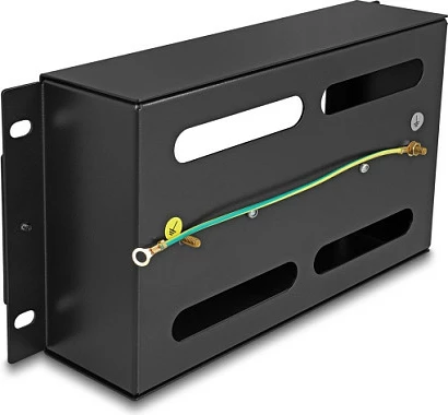 Shirit mbulues DeLOCK 67320, 3U, metal, për kabinet 10", i zi