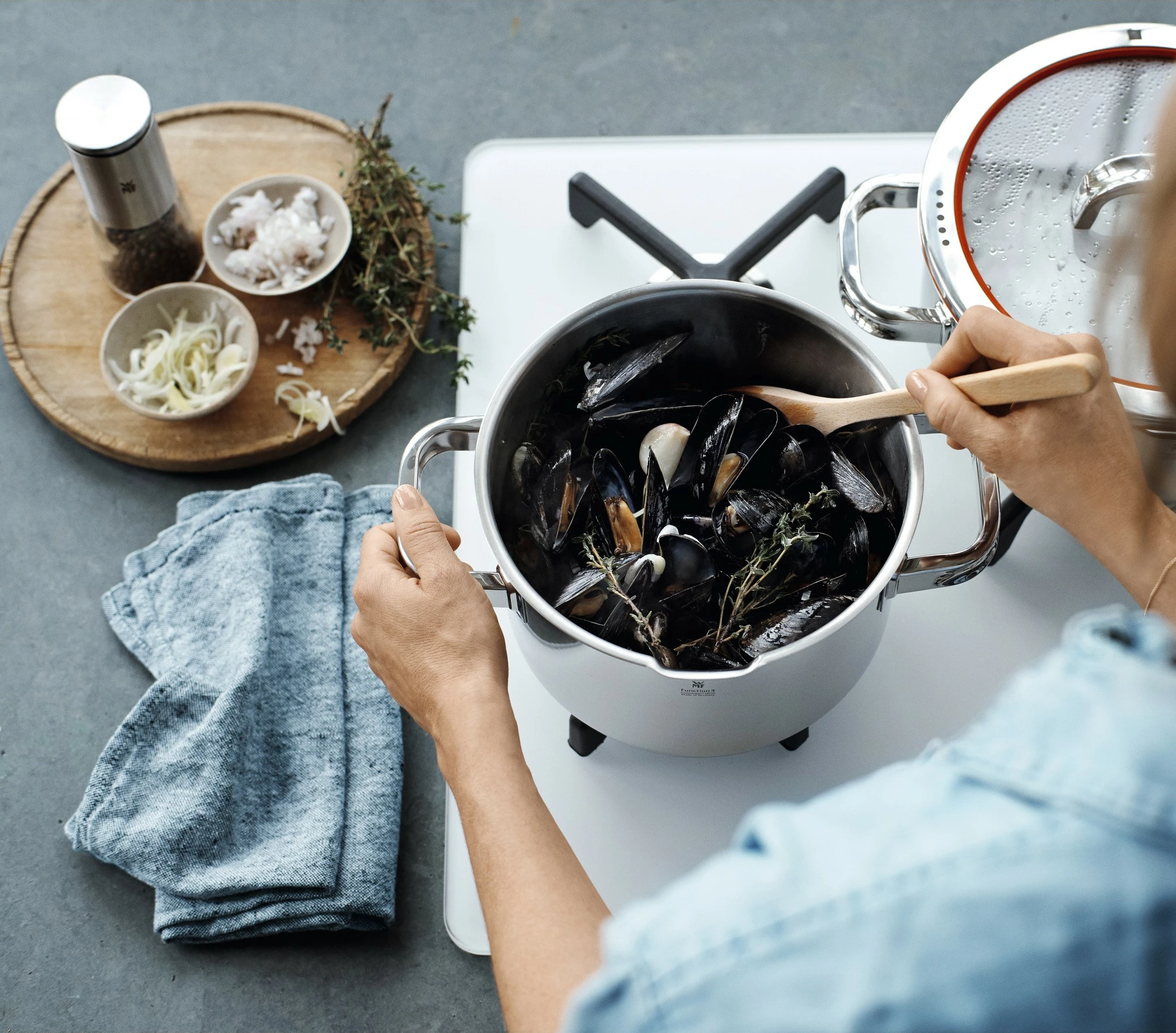 Set tenxheresh WMF Function 4, 4 pjesë, inox