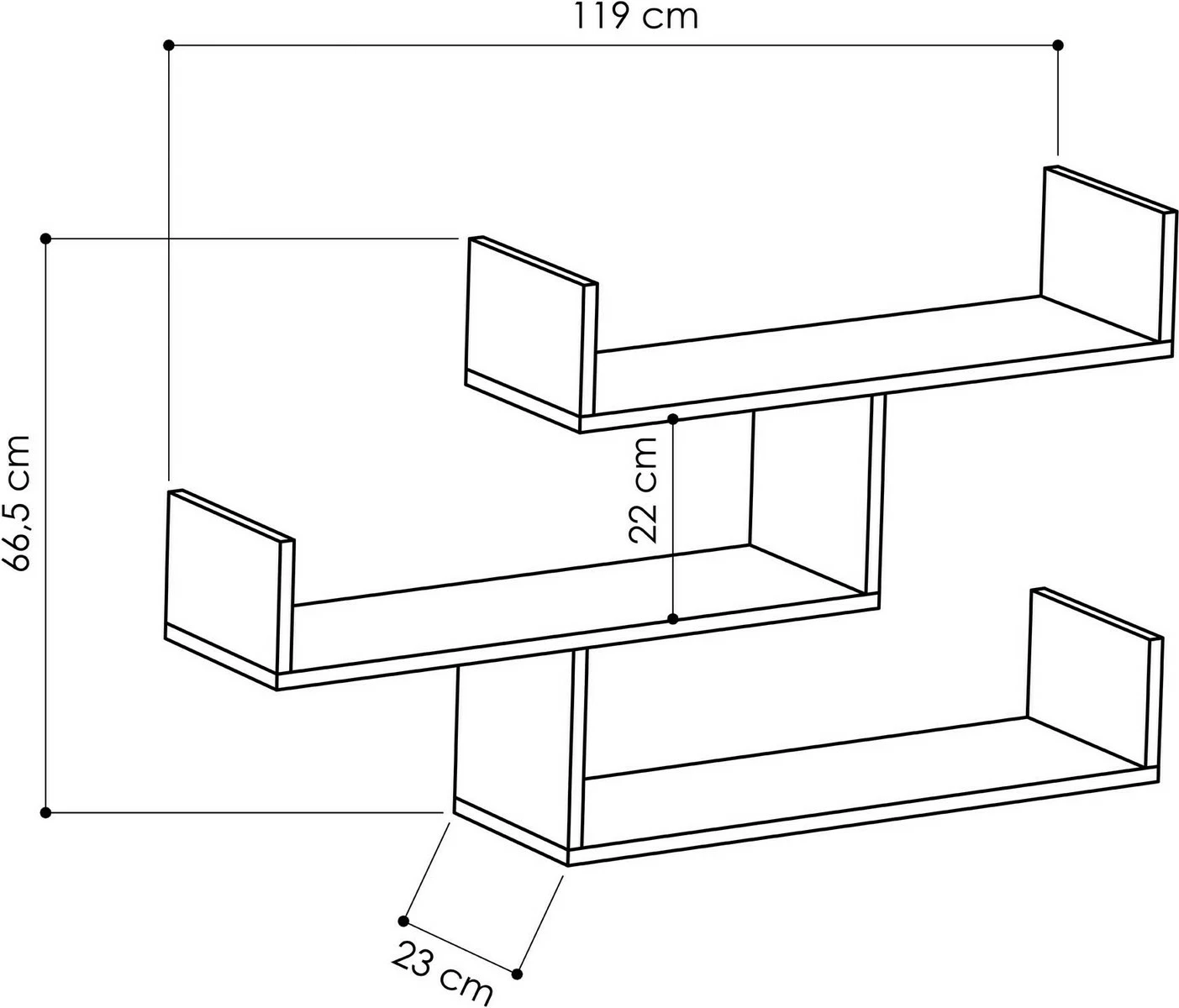 Raft muri Skye Decor, Tibet, i bardhë