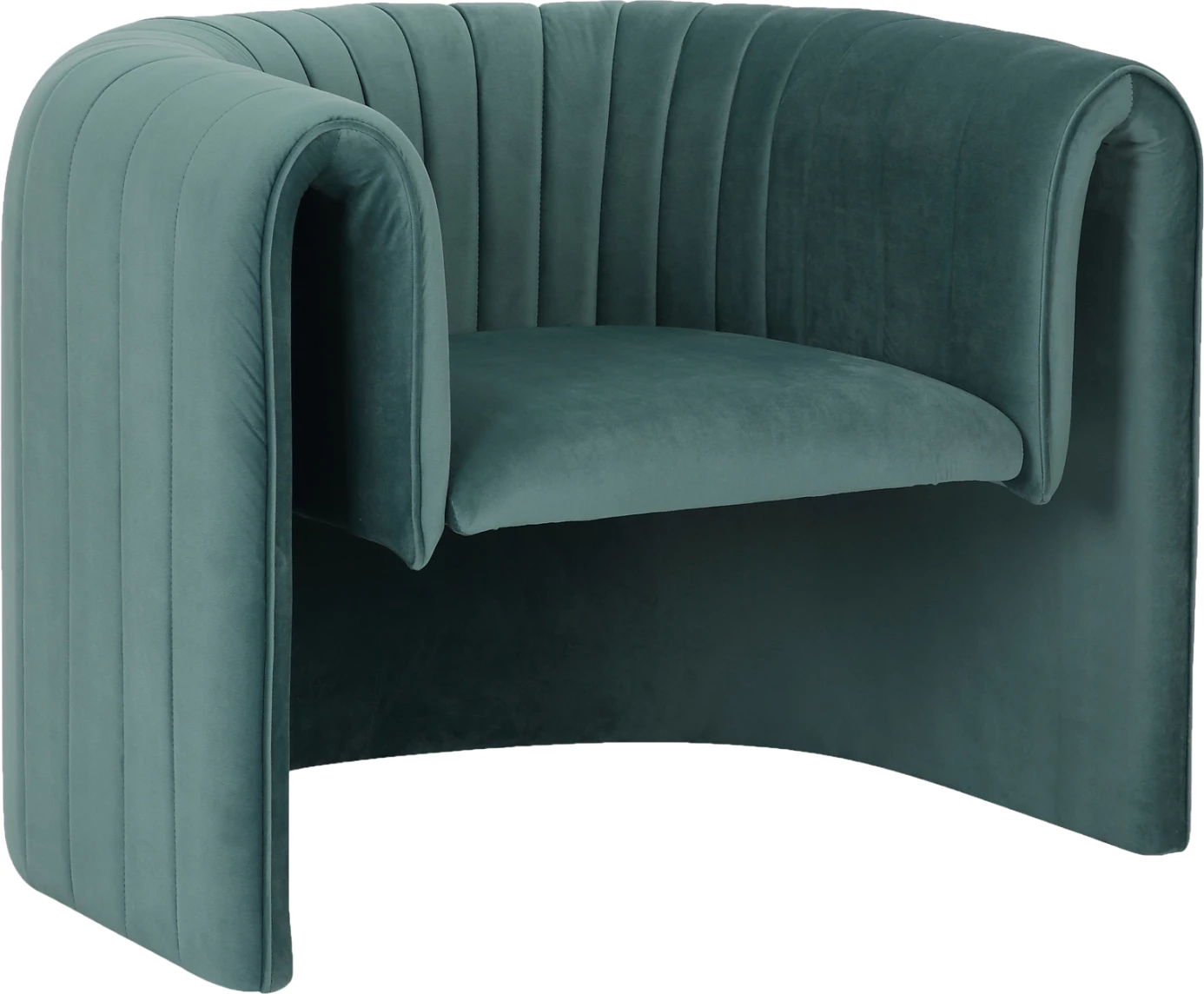 Fotelje RIKER FH9682.06 kornizë metali-kadife mente 92x74x69Hcm