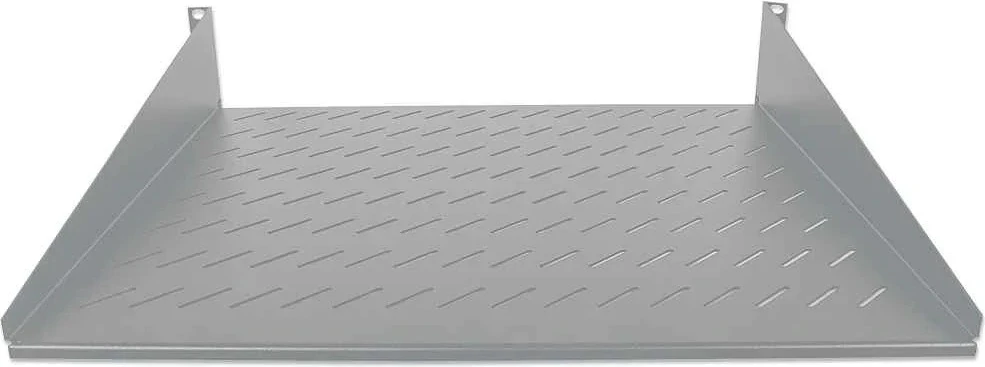 Raf perforuar për kabinetin rack 19" Intellinet 712224, 2U 400mm, me dy pika bashkimi, gri