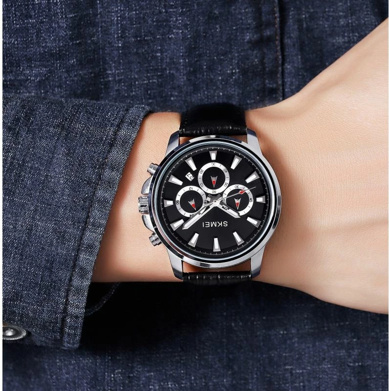 Orë dore për meshkuj Skmei, e zezë