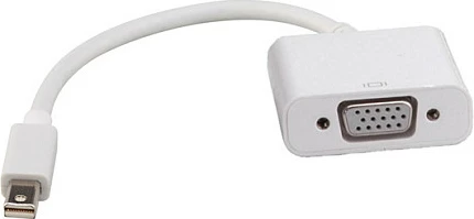 Adapter Mini DisplayPort në VGA ROLINE v1.2, 10 cm, i bardhë