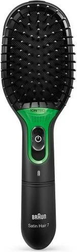 Krehër paddle Braun Satin Hair 7, i zi