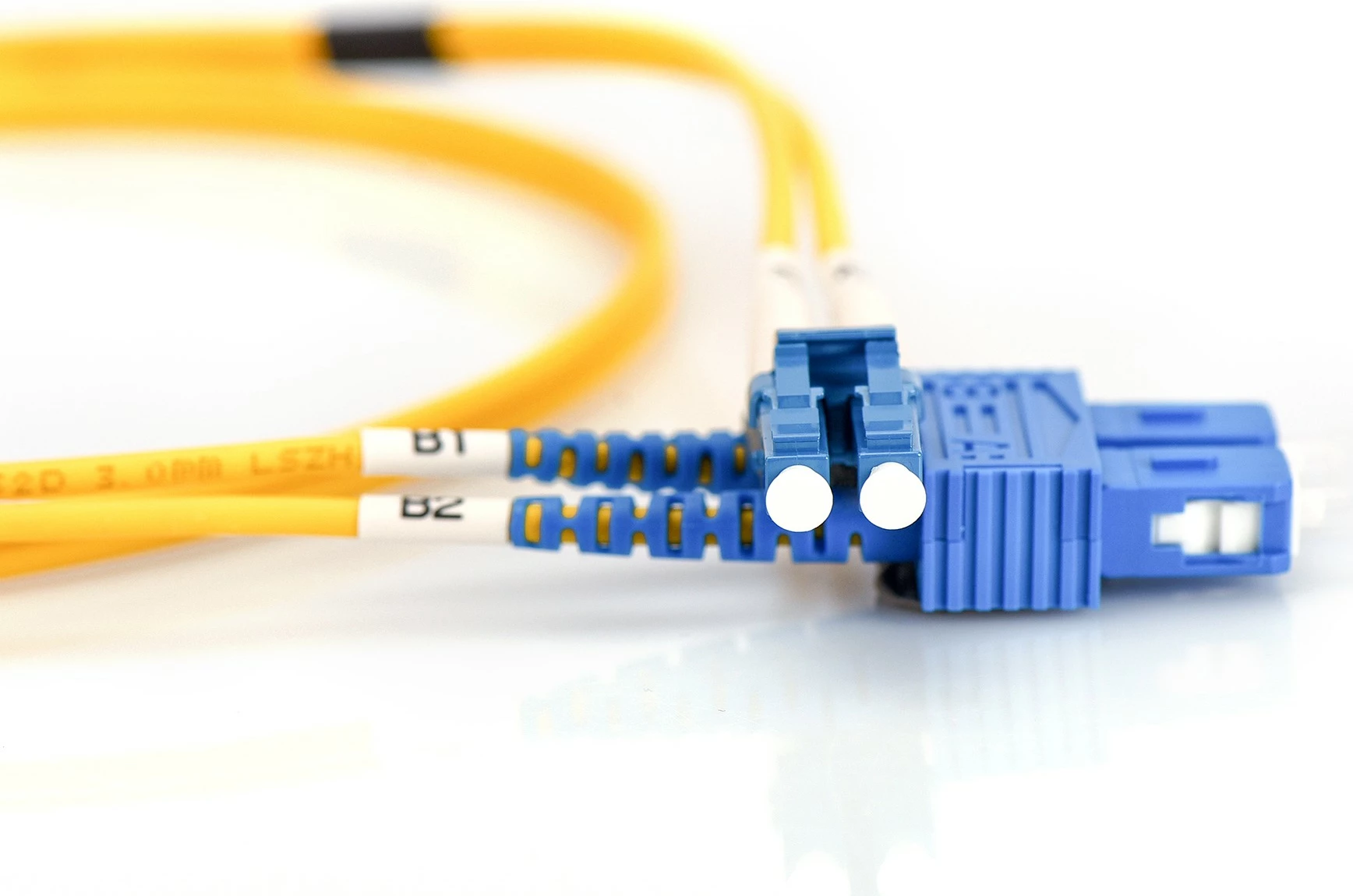 Kabëll optik Digitus LC/SC, 1m, singlemode, OS2, verdhë