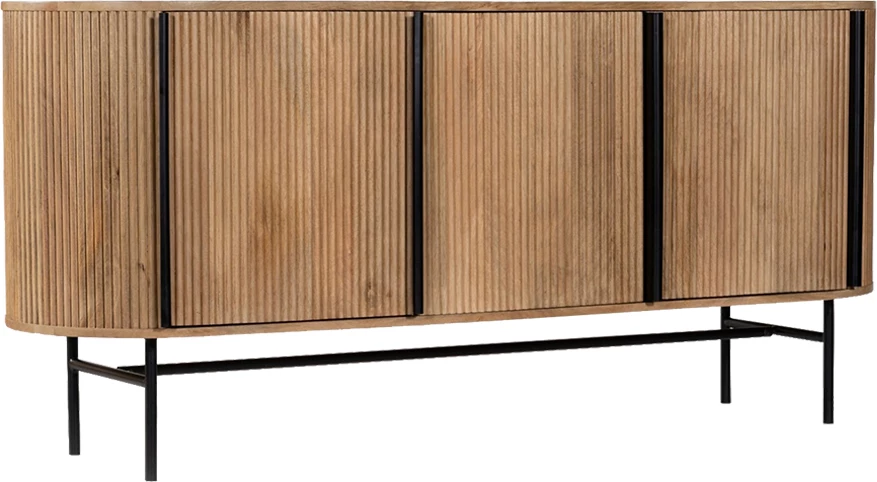 Bufe ORGANIC me 3 dyer, ngjyrë natyrale, 164x46x75