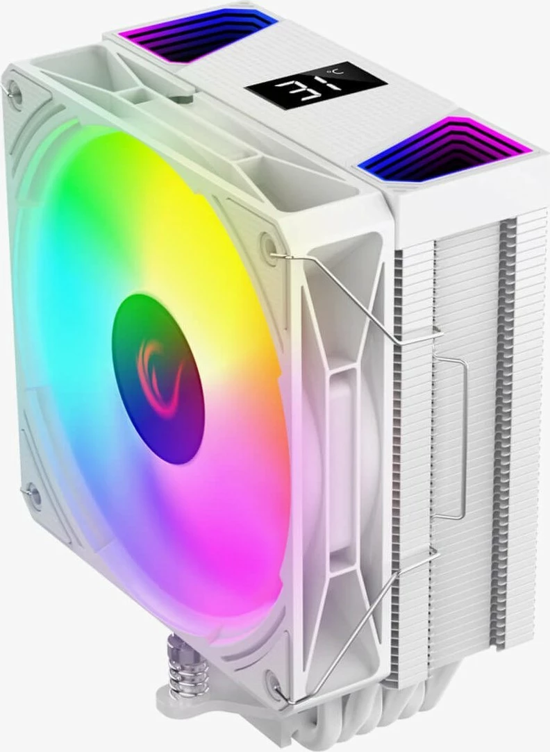 Ftohës CPU Rampage Octagon C70 120mm ARGB 220W TDP, i bardhë, OCTAGONC70-WHITE