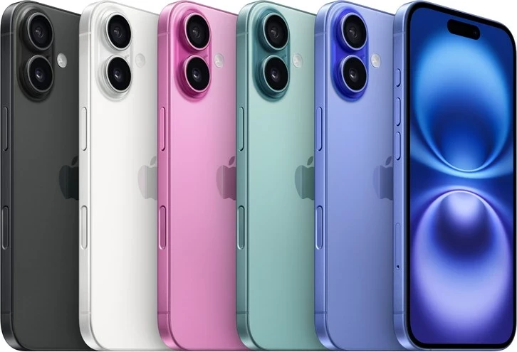 Apple iPhone 16, 6.1", 128GB, teal