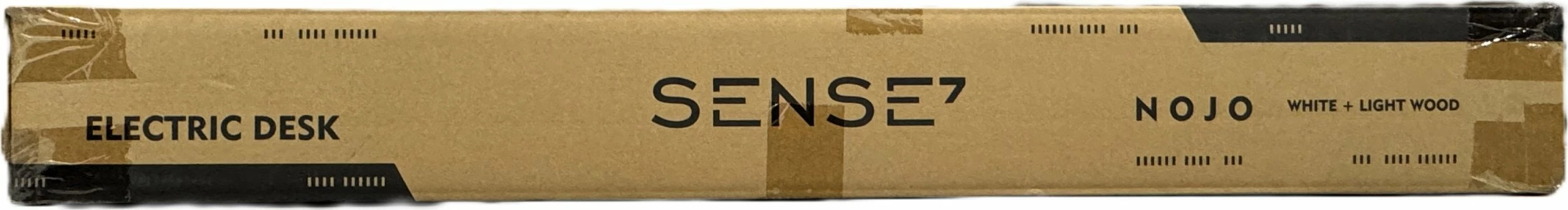 Tavolinë elektrike SENSE7 NOJO 120x60 cm, pishë/e bardhë
