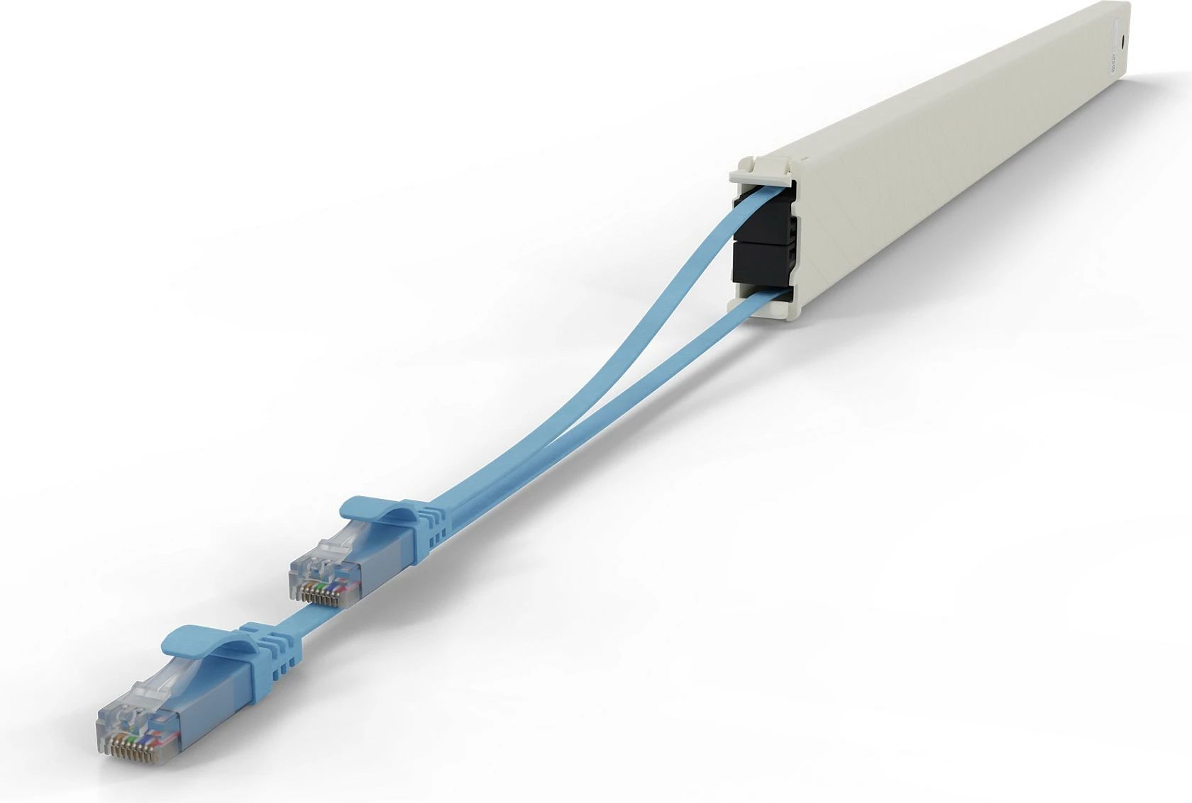 Kasetë kabllo LAN PATCHBOX patchbox.one, Cat6a, 2.5 m, RJ-45, PoE++, blu