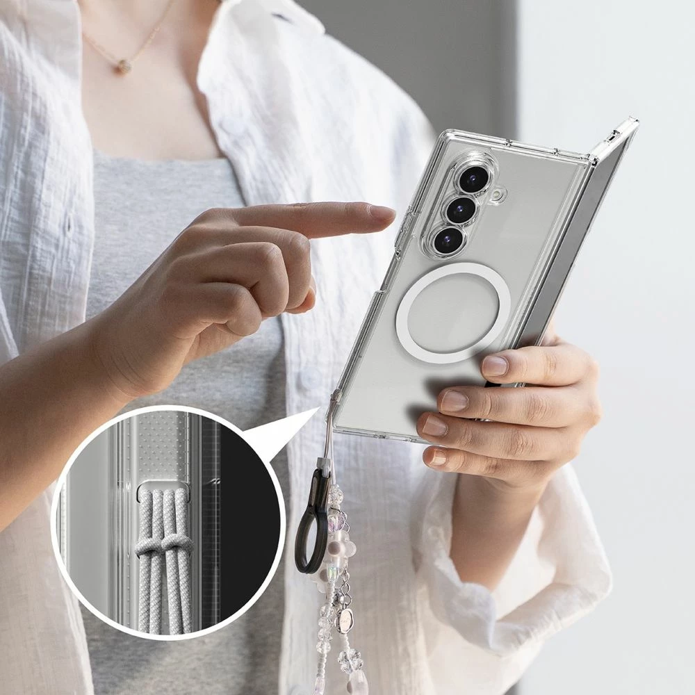 Mbështjellës Ringke Fusion Magnetic MagSafe për Samsung Galaxy Z Fold 7, transparent, 1 copë