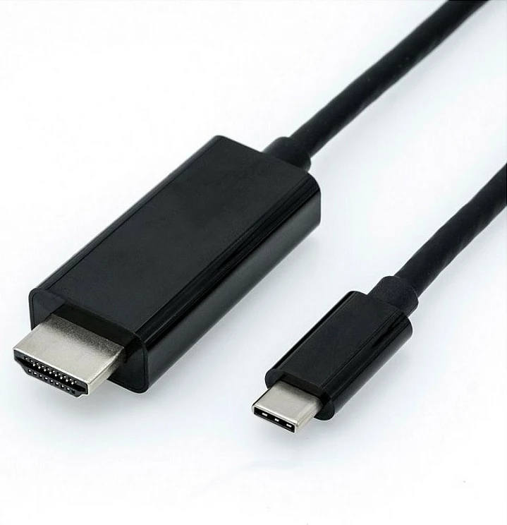 Kabllo adapter ROLINE USB-C në HDMI, 1 m, 4K, e zezë