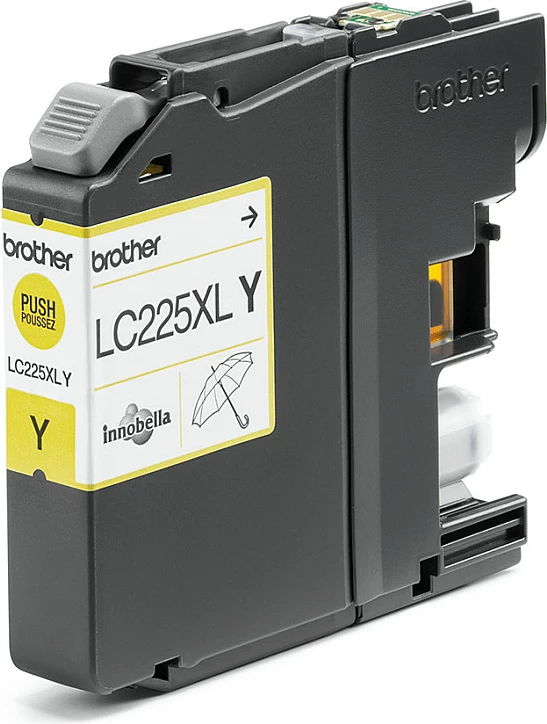 Toner Brother LC225XLY, ngjyrë e verdhë, high yield, 1200 faqe
