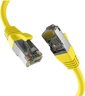Kabllo rrjeti EFB Elektronik Cat8.1 RJ45, S/FTP, 1.5 m, 40 Gbit/s, e verdhë