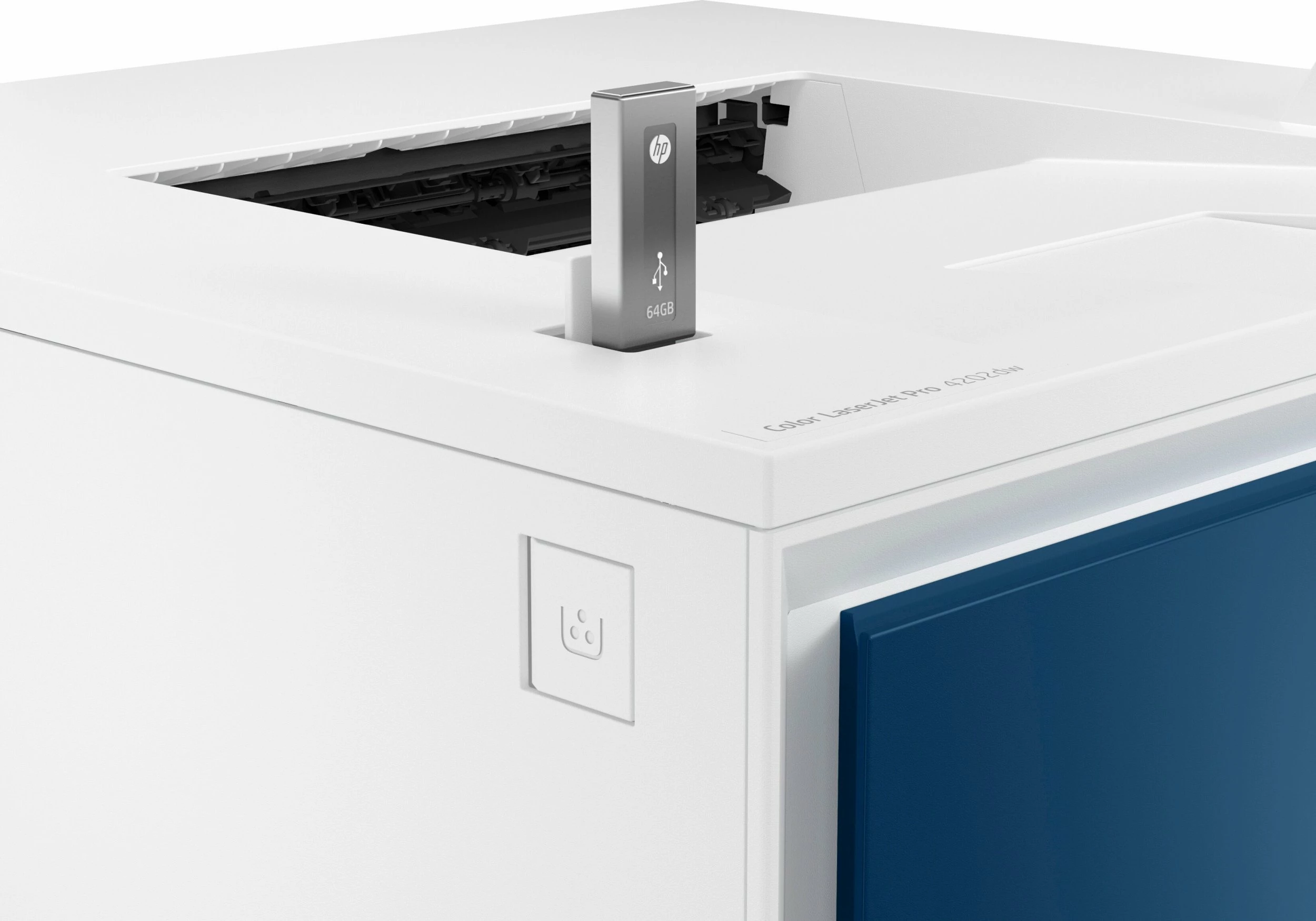 Printer lazer HP LaserJet Pro 4202DW (4RA88F), A4, ngjyra, Wi‑Fi, duplex, e bardhë