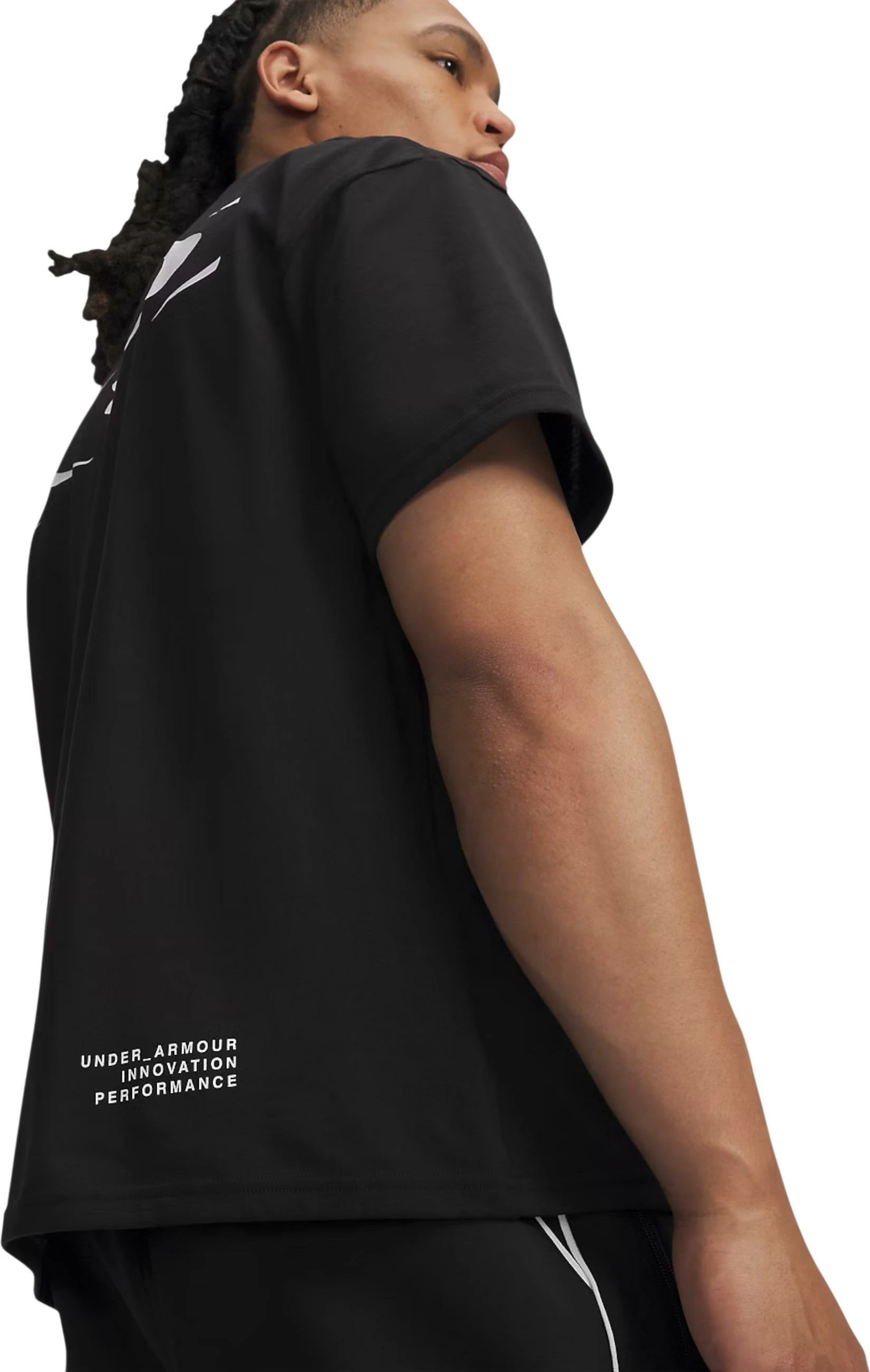 Maicë për meshkuj Under Armour HWT Echo Logo OS SS, e zezë [Madhësia: XS]