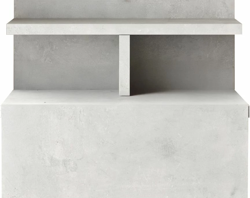 Komodinë moderne, ngjyrë argjendi, Skye Decor, LV28-RT