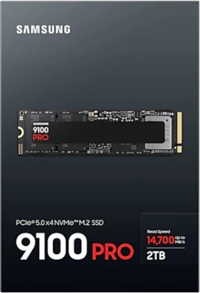 SSD NVMe Samsung 9100 PRO 2TB PCIe 5.0 M.2 2280, e zezë