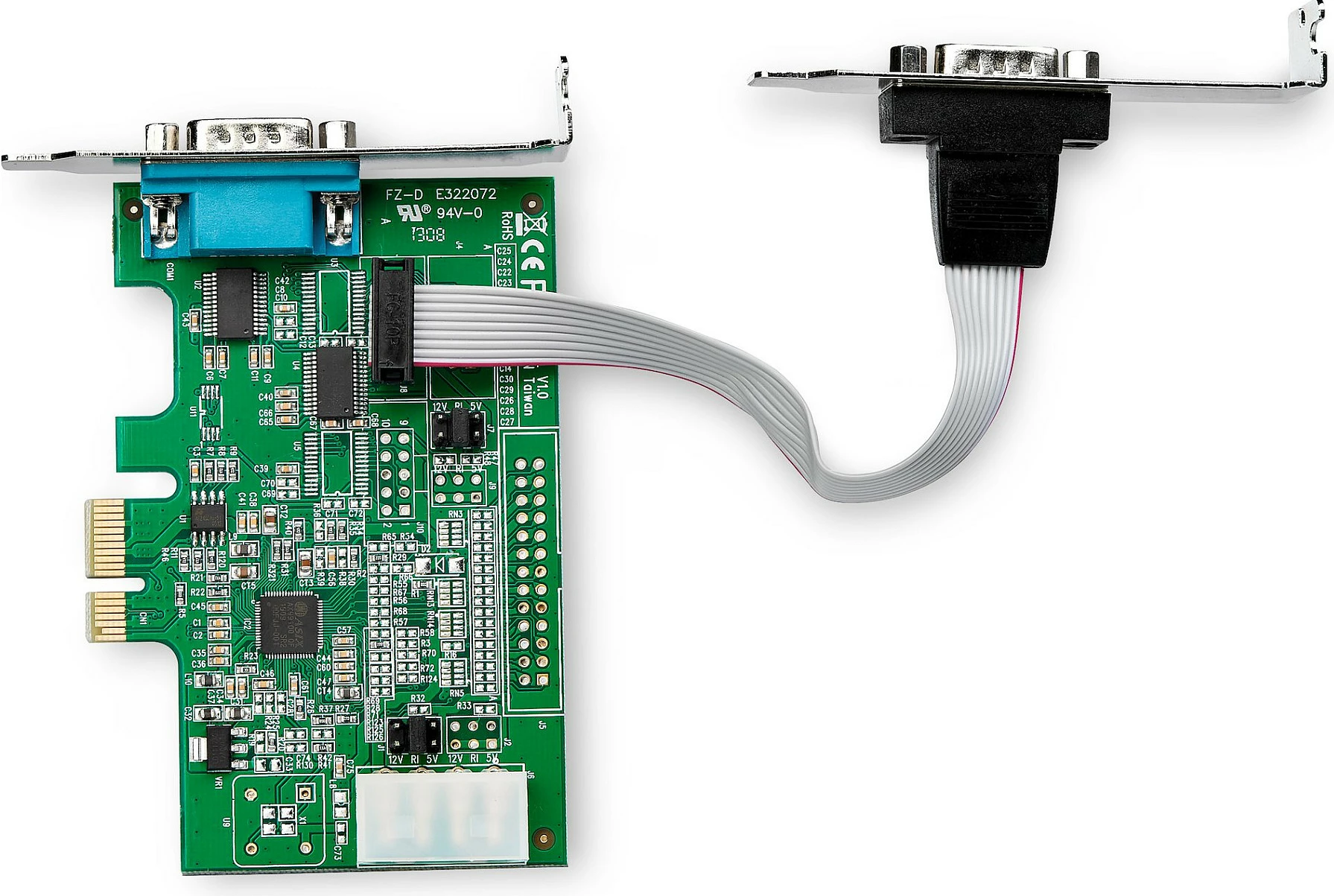 Kartelë serike PCIe StarTech 2x RS-232 DB9, 921.6 Kbps