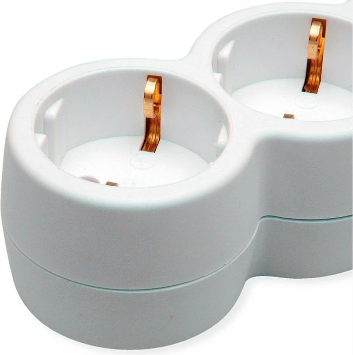 Zgjatues rryme VALUE 19.99.0956, 6x Type F (Schuko), 3 m, 3600 W, i bardhë