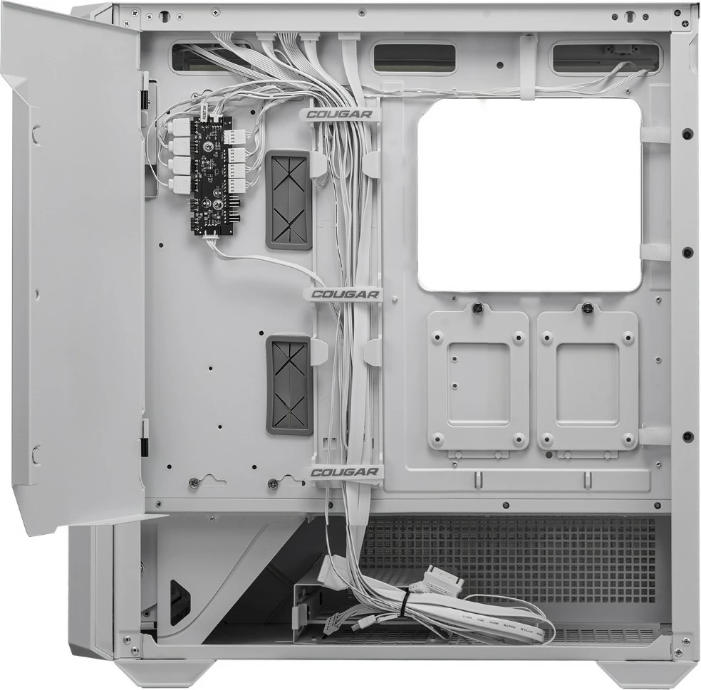 Kasë Cougar MX600 ARGB, midi tower, e bardhë