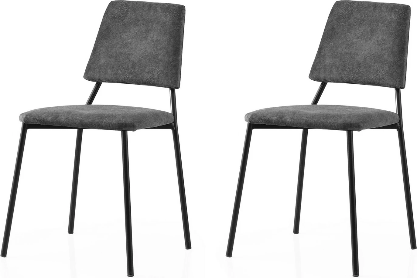 Set karrigash (2 copë), Skye Decor, ngjyrë e zezë dhe antracit, 4554 V2