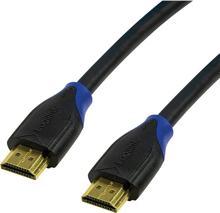 Kabllo HDMI LogiLink CH0061, 1m, 4K, 3D, e zezë