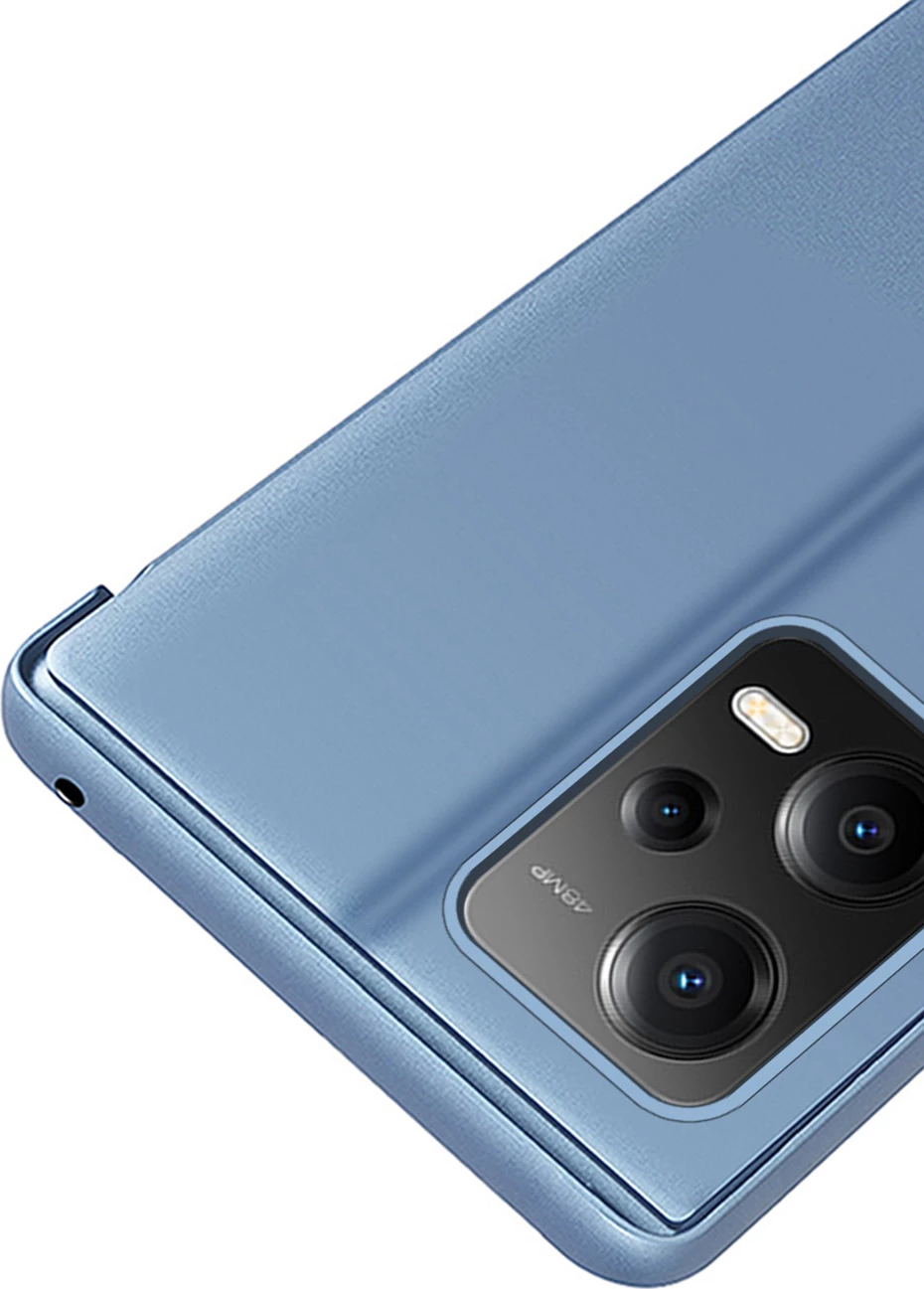 Mbështjellës Hurtel Clear View Case për Xiaomi Redmi Note 12 5G / Poco X5 5G, me kapak, i zi