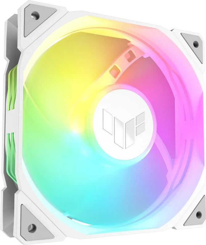 Kasë ASUS TUF GAMING TR120 ARGB 3IN1, ftohës ajri, 12 cm, Bardhë