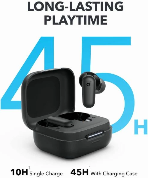 Kufje Anker Soundcore P30i wireless me ANC, Bluetooth 5.4, 45 orë bateri, IP54, të zeza