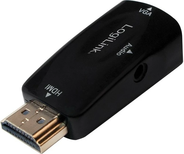 Adapter HDMI në VGA LogiLink CV0107, Full HD 1080p, i zi