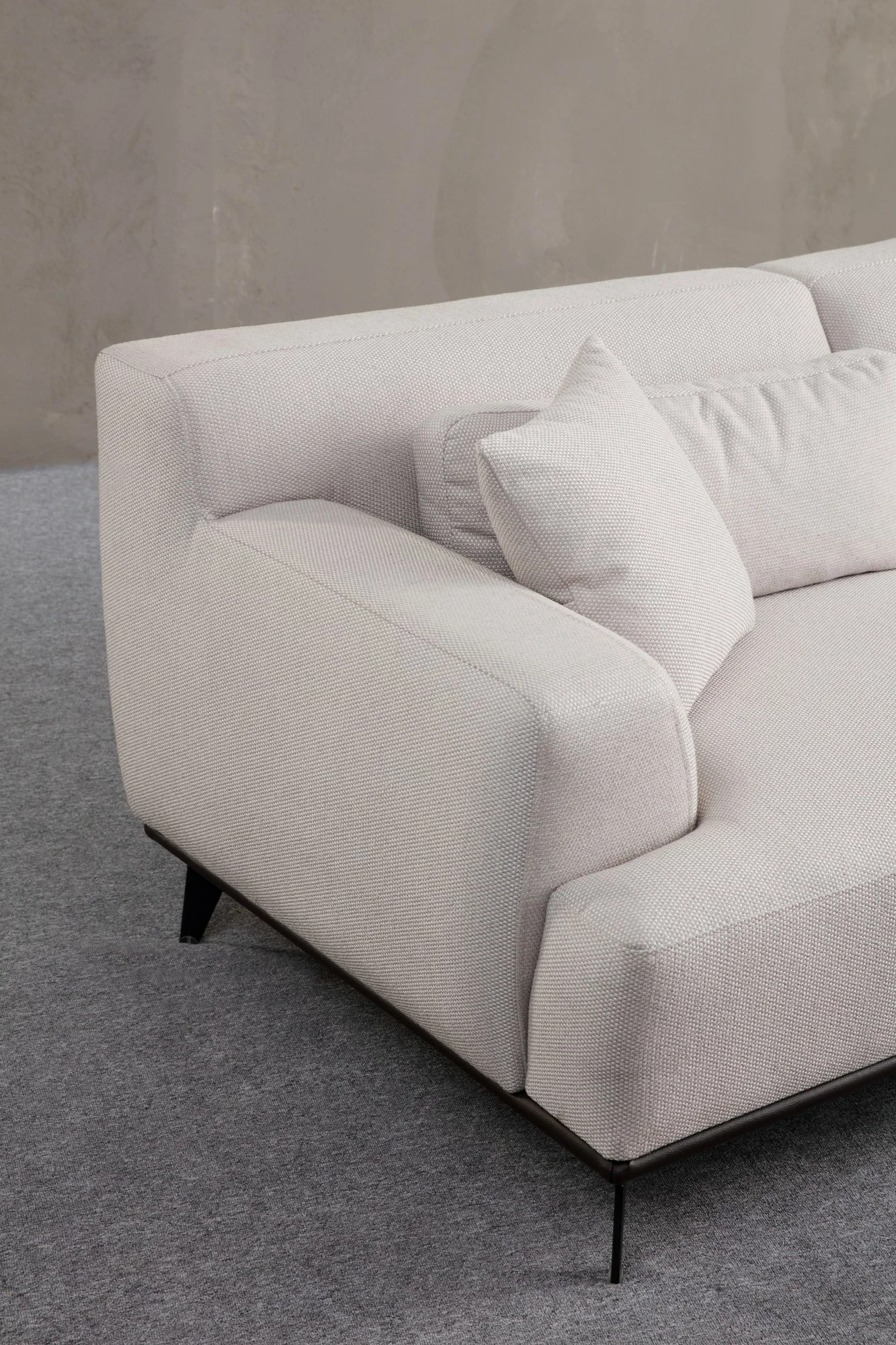 Kënd-sofë Atelier del Sofa, Jaguar Corner L2-Chl, e bardhë