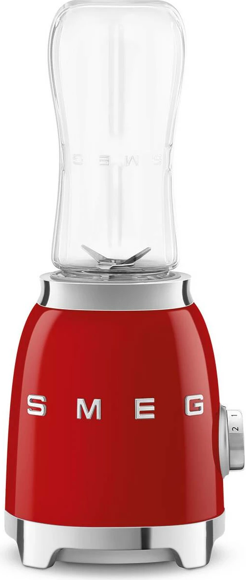 Blender personal Smeg PBF01RDEU 300W, 2x600 ml, kuqe, set me 2 shishe