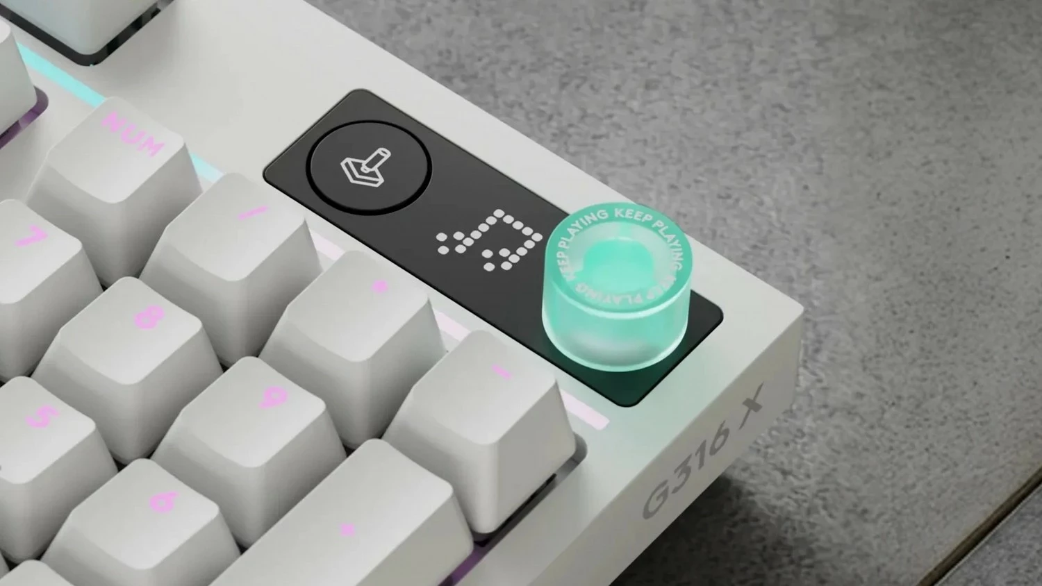Tastierë gaming Logitech G316 X, mekanike, RGB, 96%, e bardhë