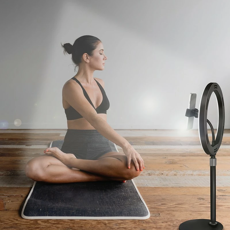 Dritë unazore LED LogiLink AA0152, mbajtës për celular, 700 lm, 17.8 cm, USB