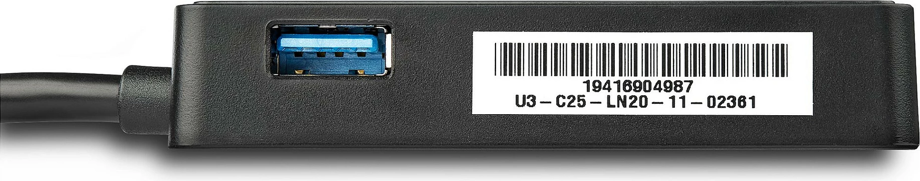 Adapter USB 3.0 në Gigabit Ethernet StarTech USB31000SPTB, me port USB pass-through, i zi