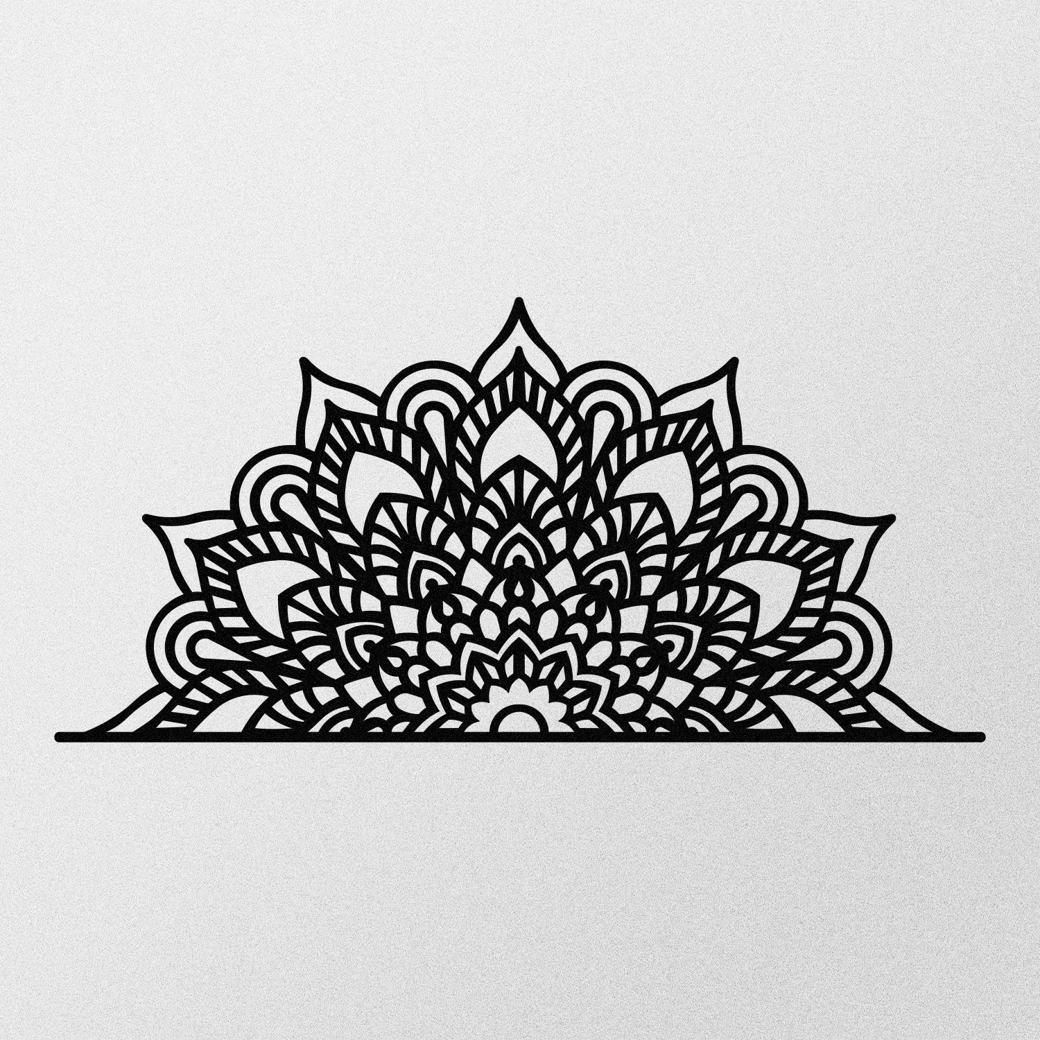 Aksesor dekorativ metalik për mur Wallity, Esperanza, ngjyrë e zezë, 160x77cm