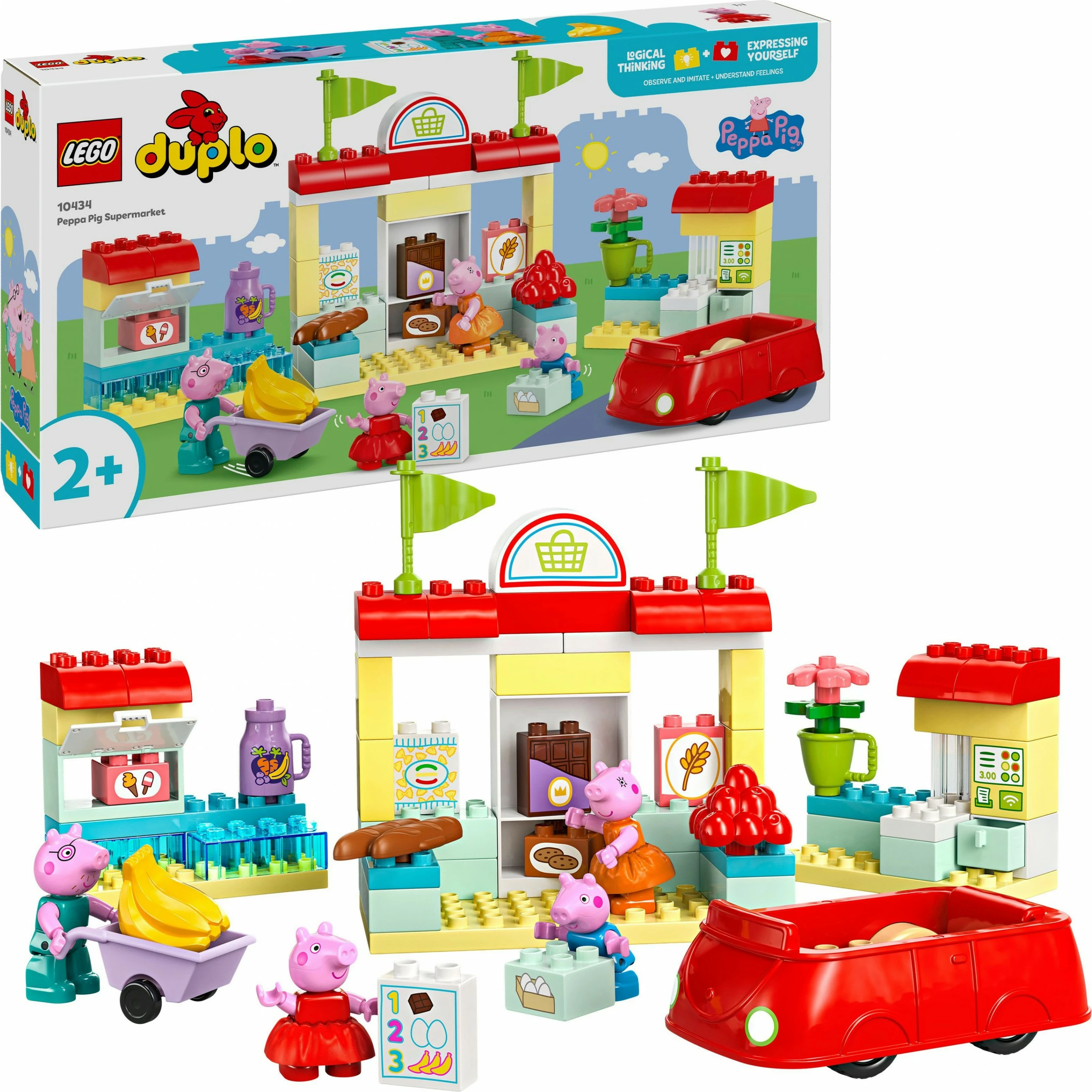 Set lodrash LEGO Duplo 10434 Peppa Pig Peppas Supermarkt