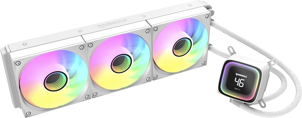 Ftohës liquid për CPU Raidmax INFINITAS LD360 ARGB - E bardhë